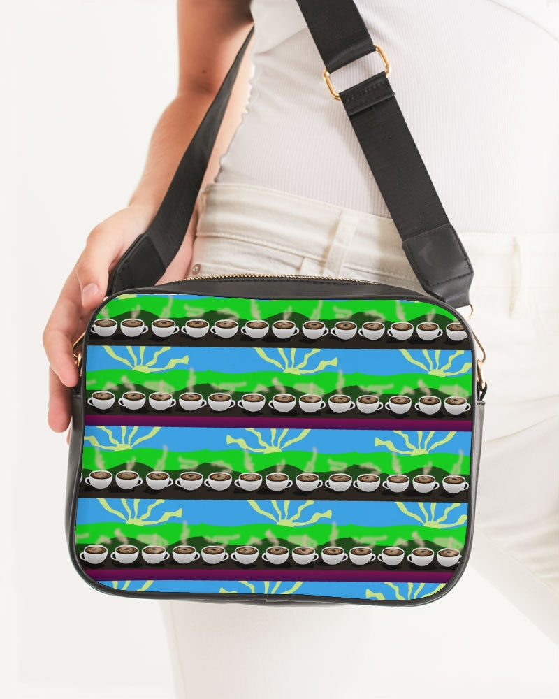 Coffee Morning Pattern Crossbody Bag