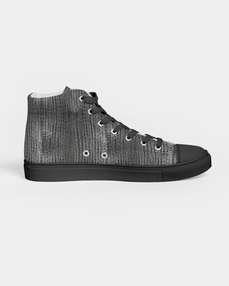 Chainmaille Men's Hightop Canvas Shoe - Black