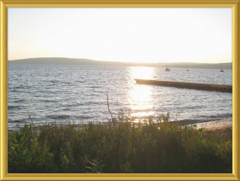 Sunset On lake Superior Framed Print