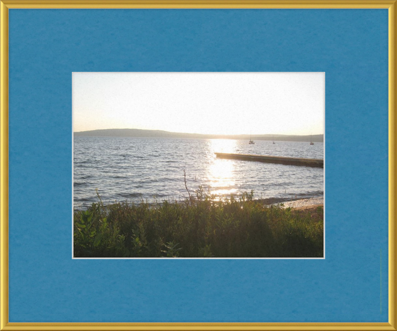 Sunset On lake Superior Framed Print