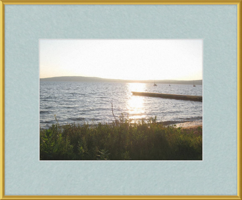 Sunset On lake Superior Framed Print