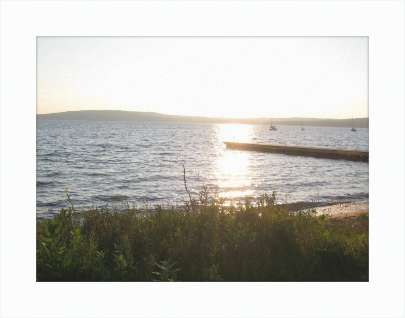 Sunset On lake Superior Framed Print