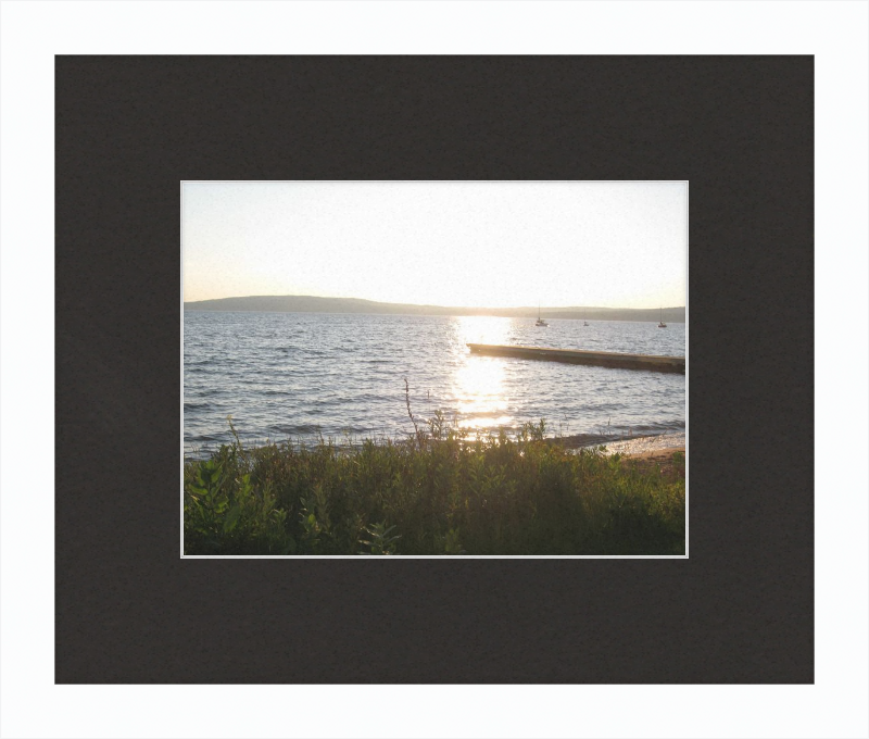 Sunset On lake Superior Framed Print