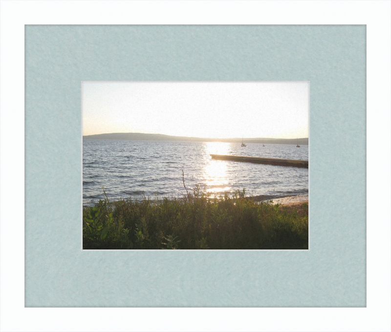 Sunset On lake Superior Framed Print