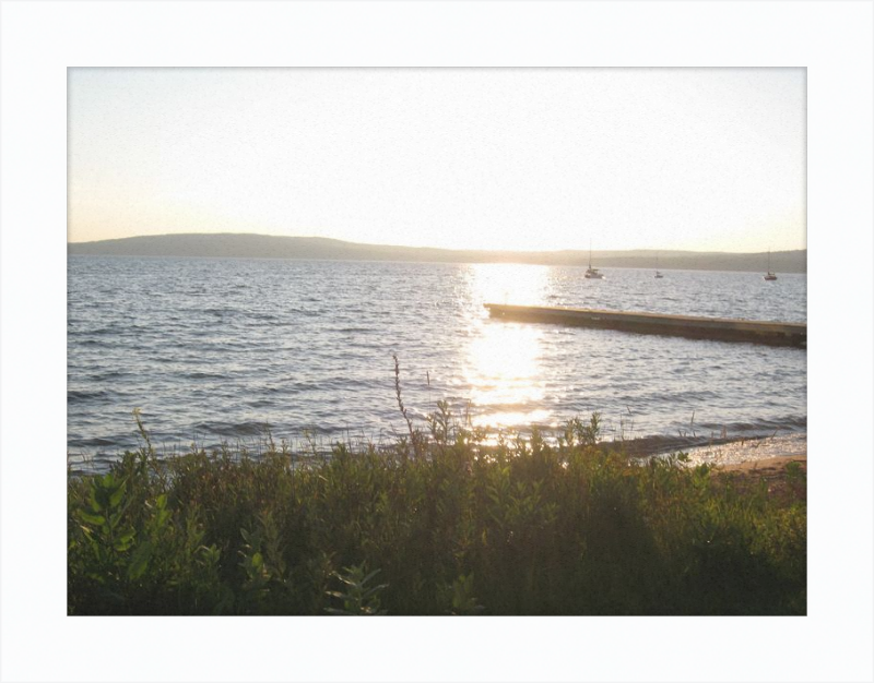 Sunset On lake Superior Framed Print