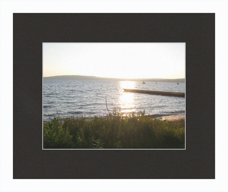 Sunset On lake Superior Framed Print