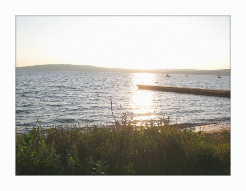 Sunset On lake Superior Framed Print