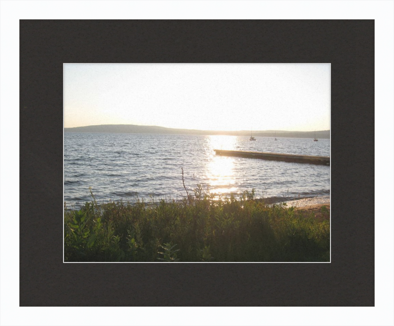 Sunset On lake Superior Framed Print