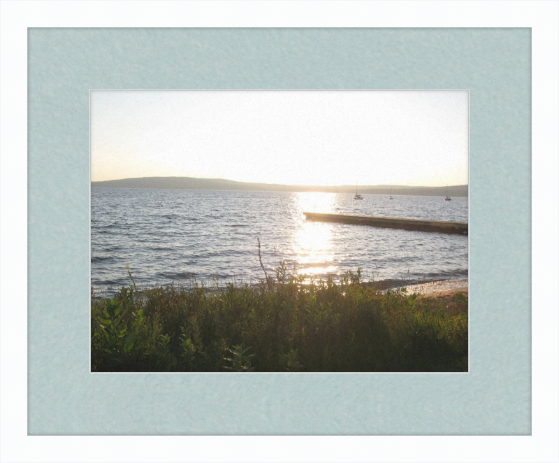 Sunset On lake Superior Framed Print