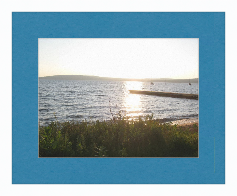 Sunset On lake Superior Framed Print