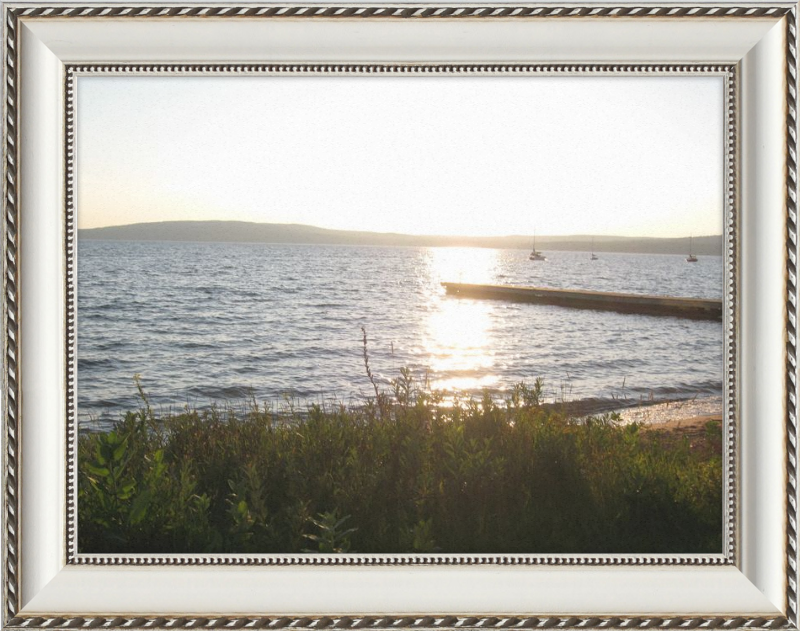 Sunset On lake Superior Framed Print