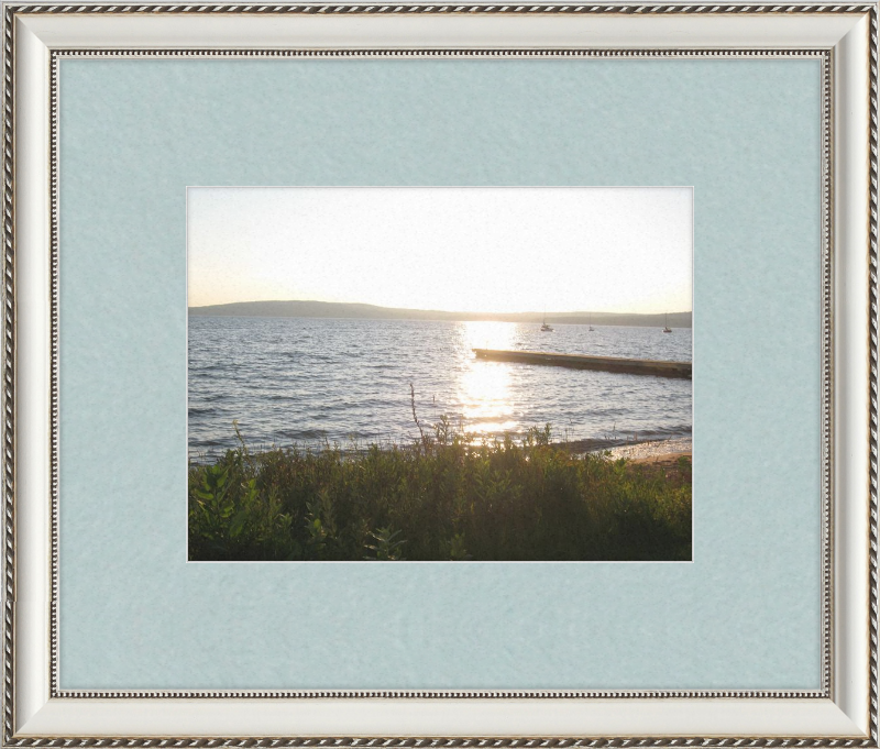 Sunset On lake Superior Framed Print