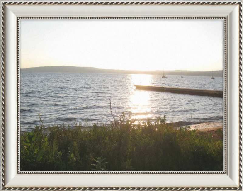 Sunset On lake Superior Framed Print