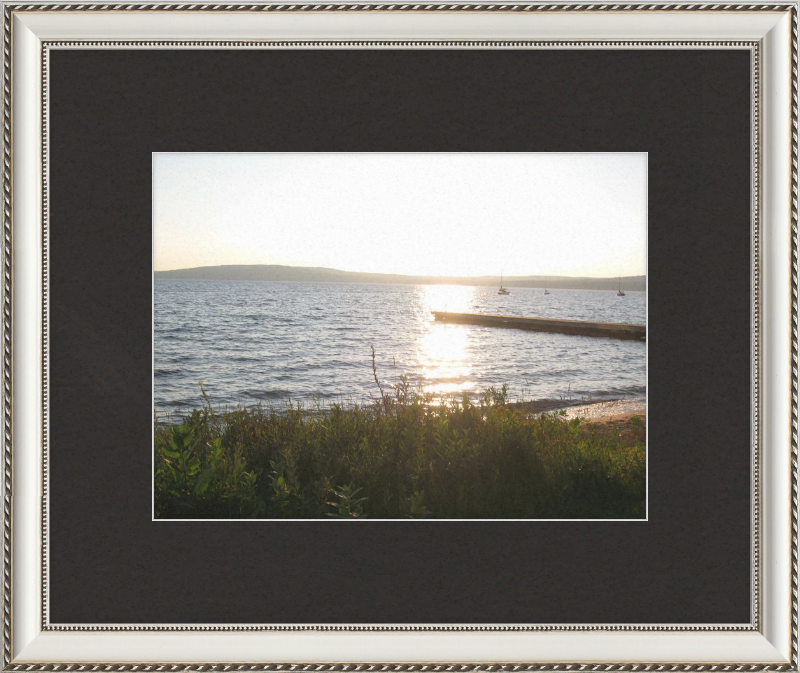 Sunset On lake Superior Framed Print