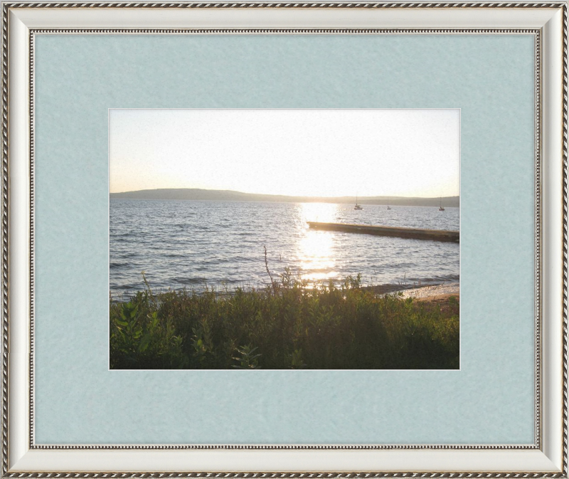 Sunset On lake Superior Framed Print