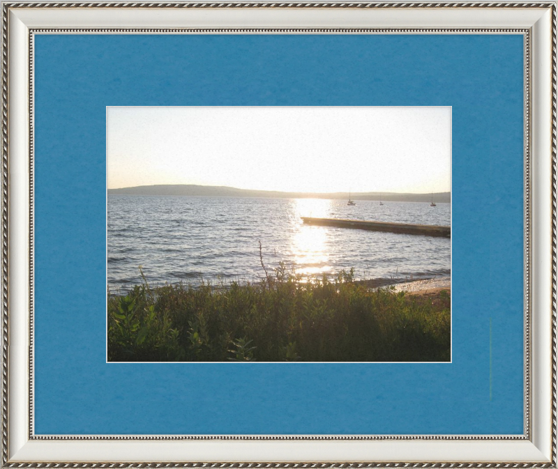 Sunset On lake Superior Framed Print