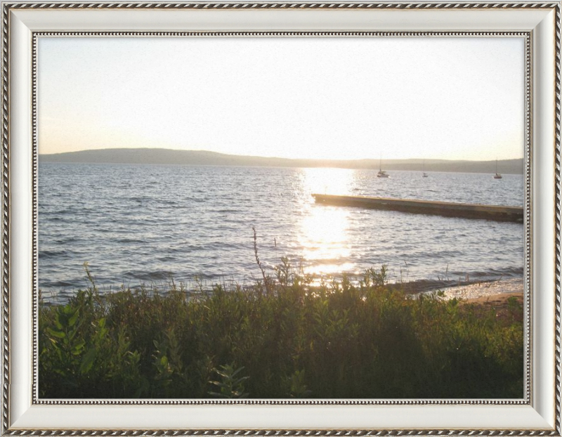 Sunset On lake Superior Framed Print