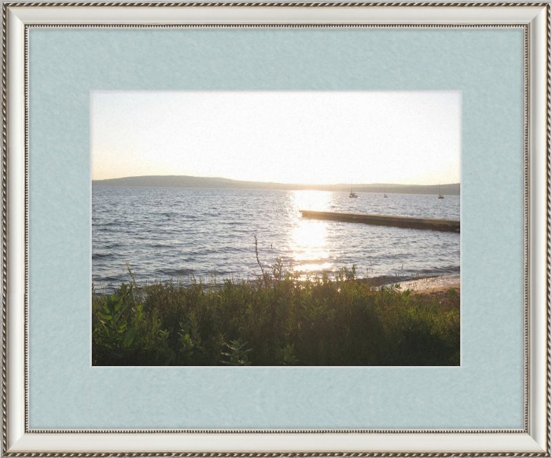 Sunset On lake Superior Framed Print