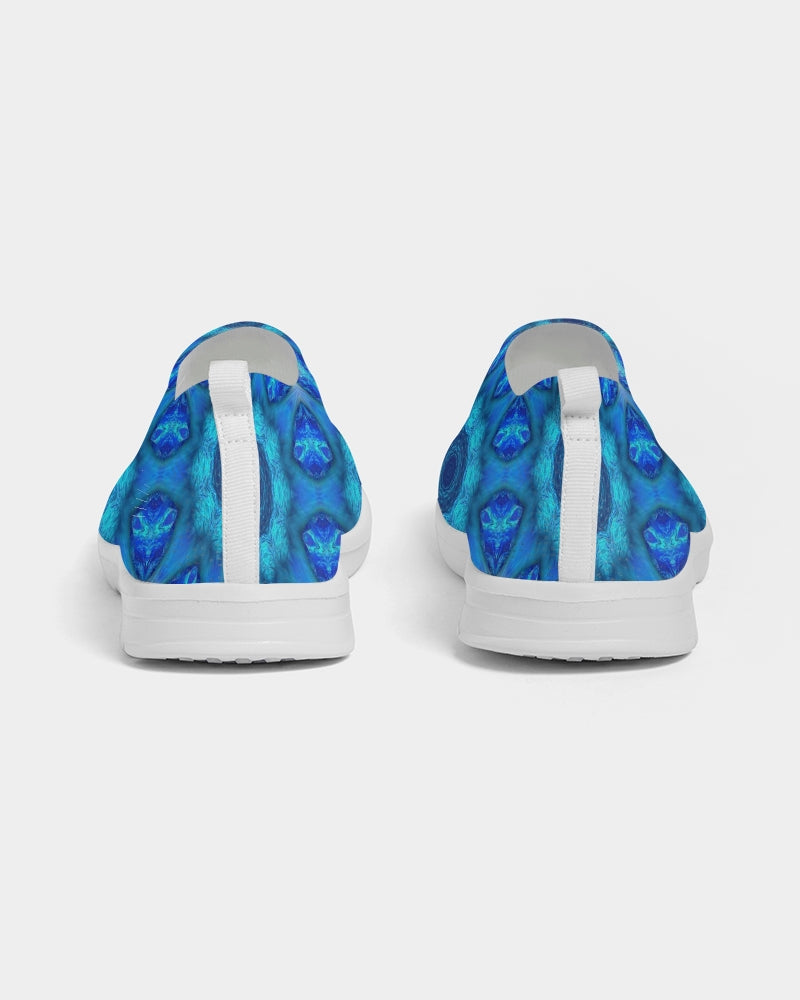 Blue Ocean Kaleidoscope Men's Slip-On Flyknit Shoe