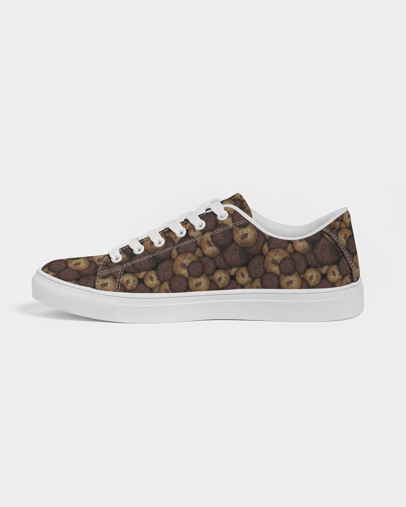 Chocolate Chip Cookies Men's Faux-Leather Sneaker