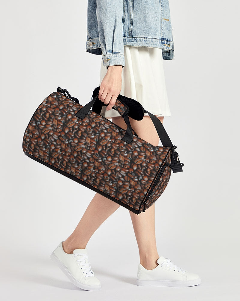 Coffee Bean Pattern Sports Duffle Bag