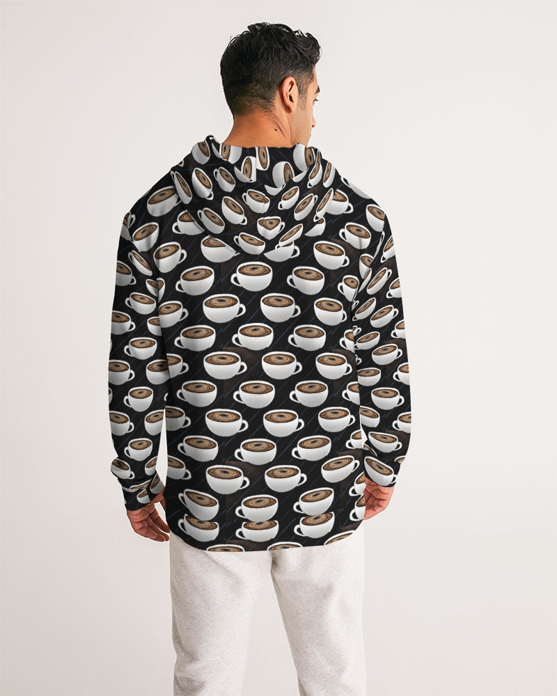 Coffee Pattern Men's All-Over Print Hoodie