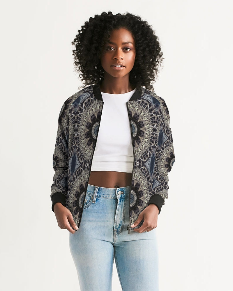 Cathedral Kaleidoscope Women's All-Over Print Bomber Jacket