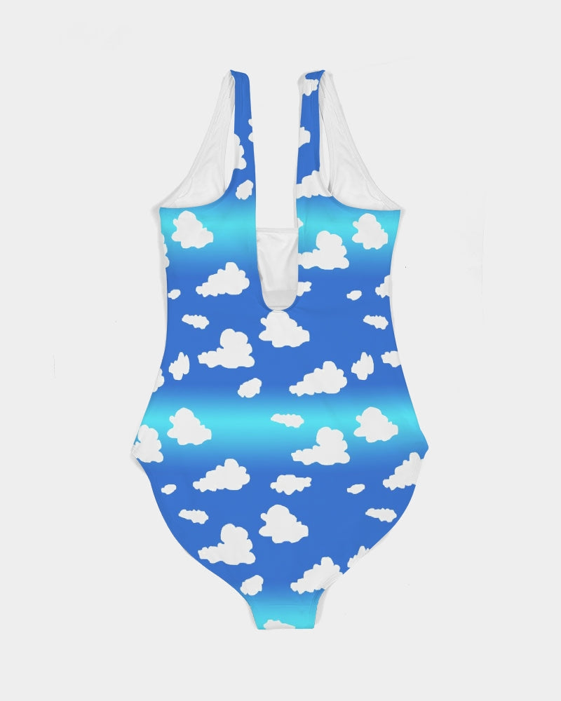 Clouds Pattern Women's All-Over Print One-Piece Swimsuit