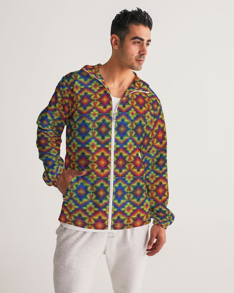 Carnival Kaleidoscope Men's All-Over Print Windbreaker