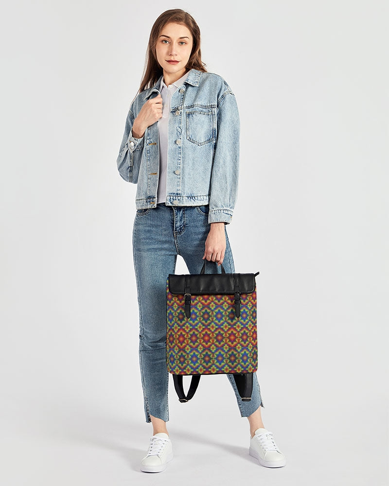 Carnival Kaleidoscope Casual Flap Backpack