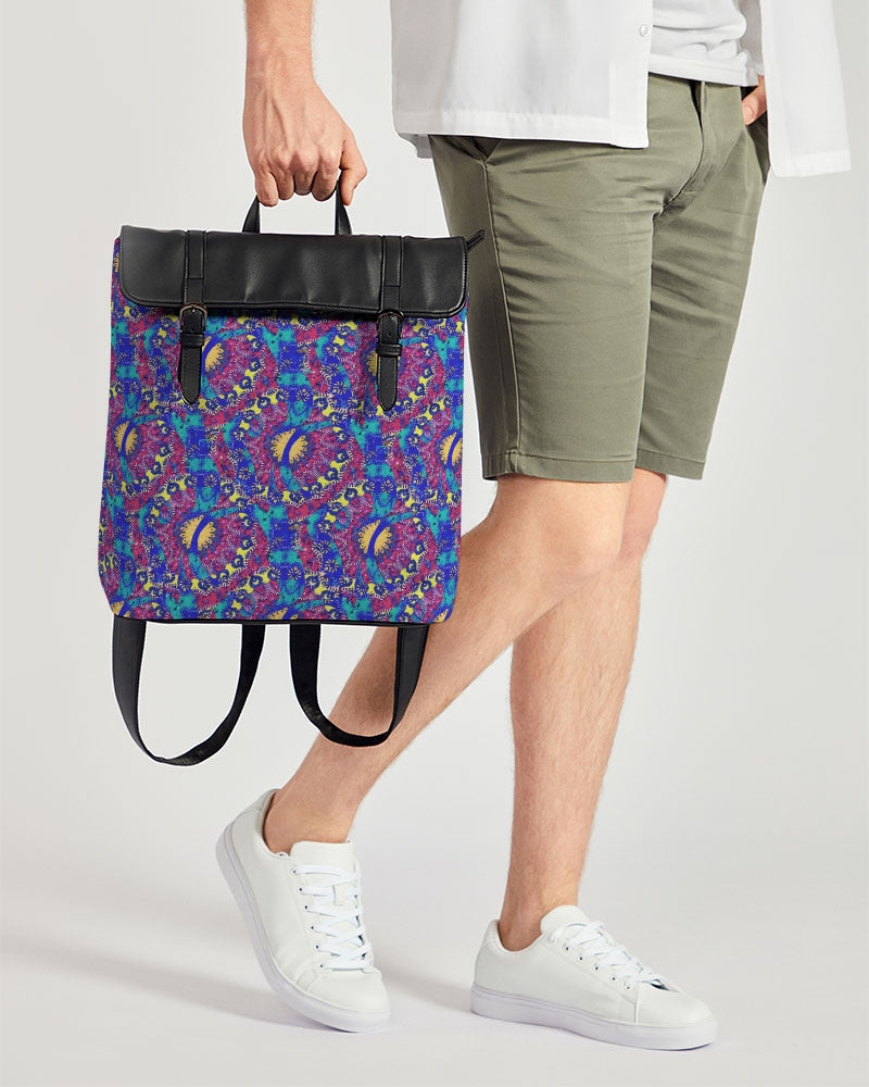 Caribbean Grafitti Casual Flap Backpack