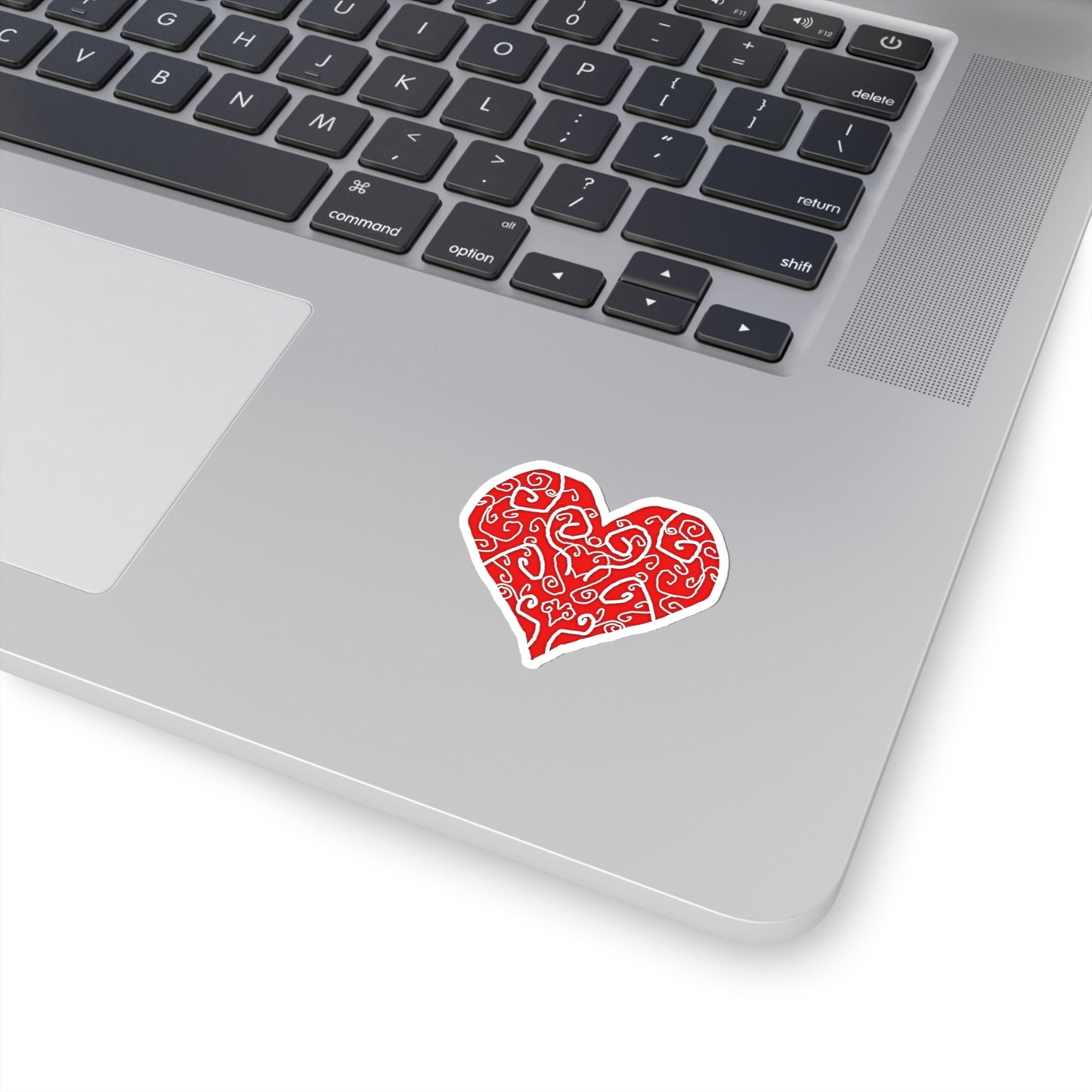 Heart Swirls Kiss-Cut Stickers