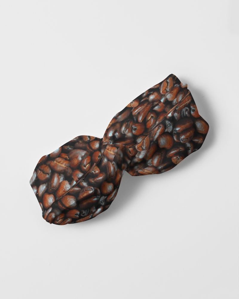 Coffee Bean Pattern Twist Knot Headband Set