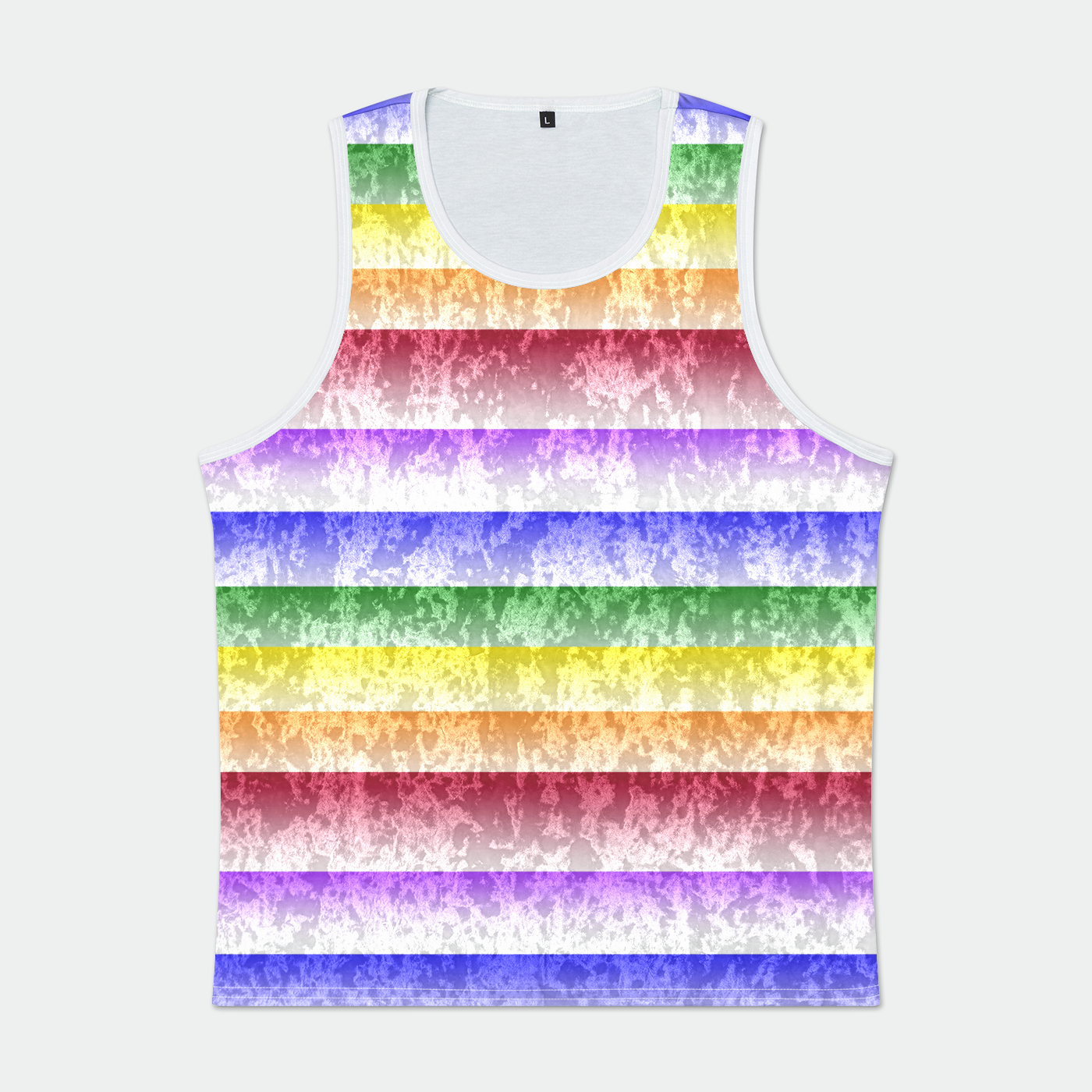 Pride Rainbow Mens Velvet Tank Top