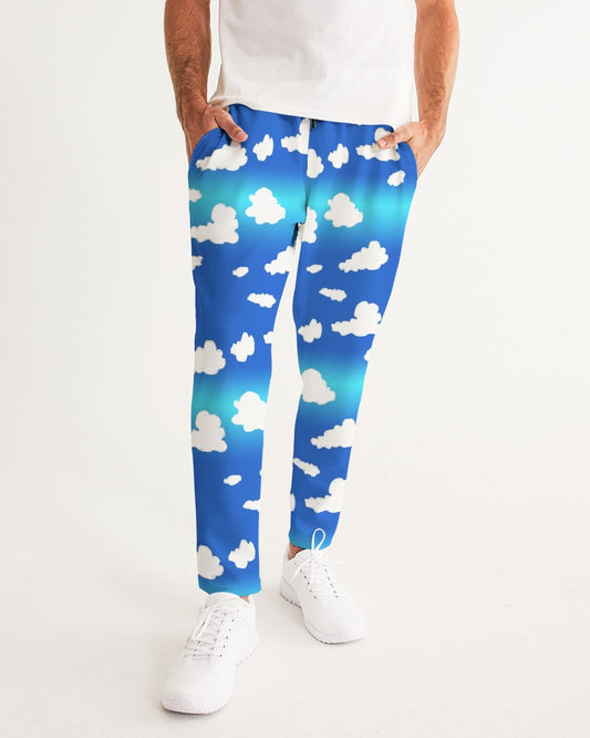 Clouds Pattern Men's All-Over Print Joggers