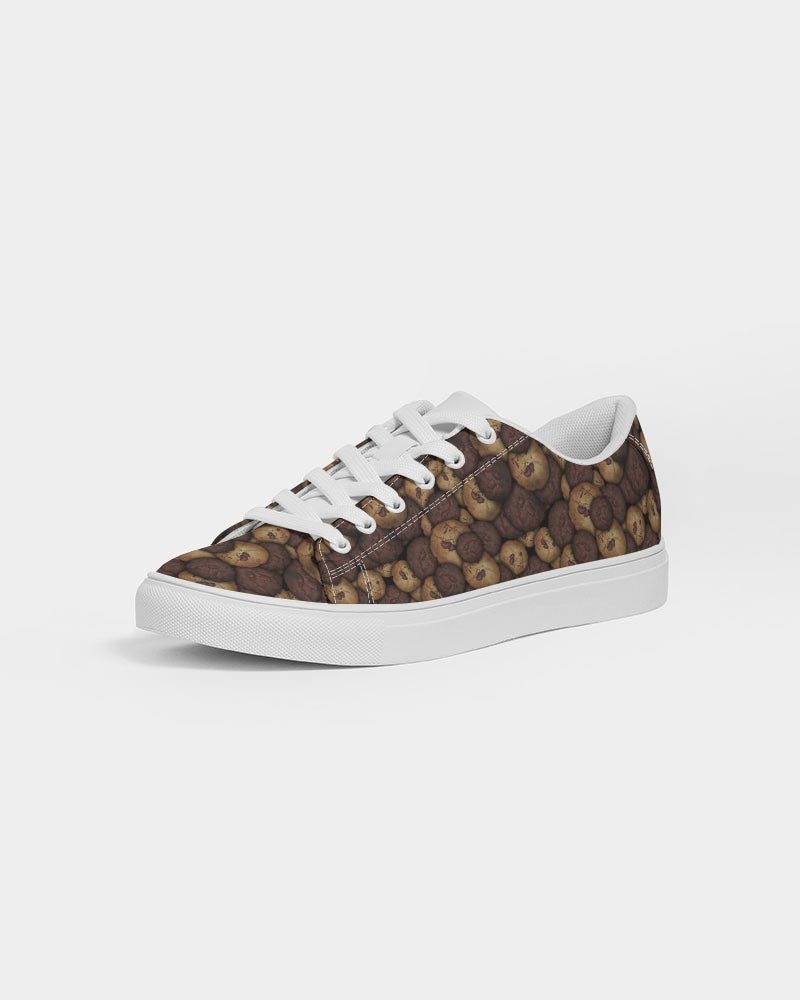 Chocolate Chip Cookies Men's Faux-Leather Sneaker