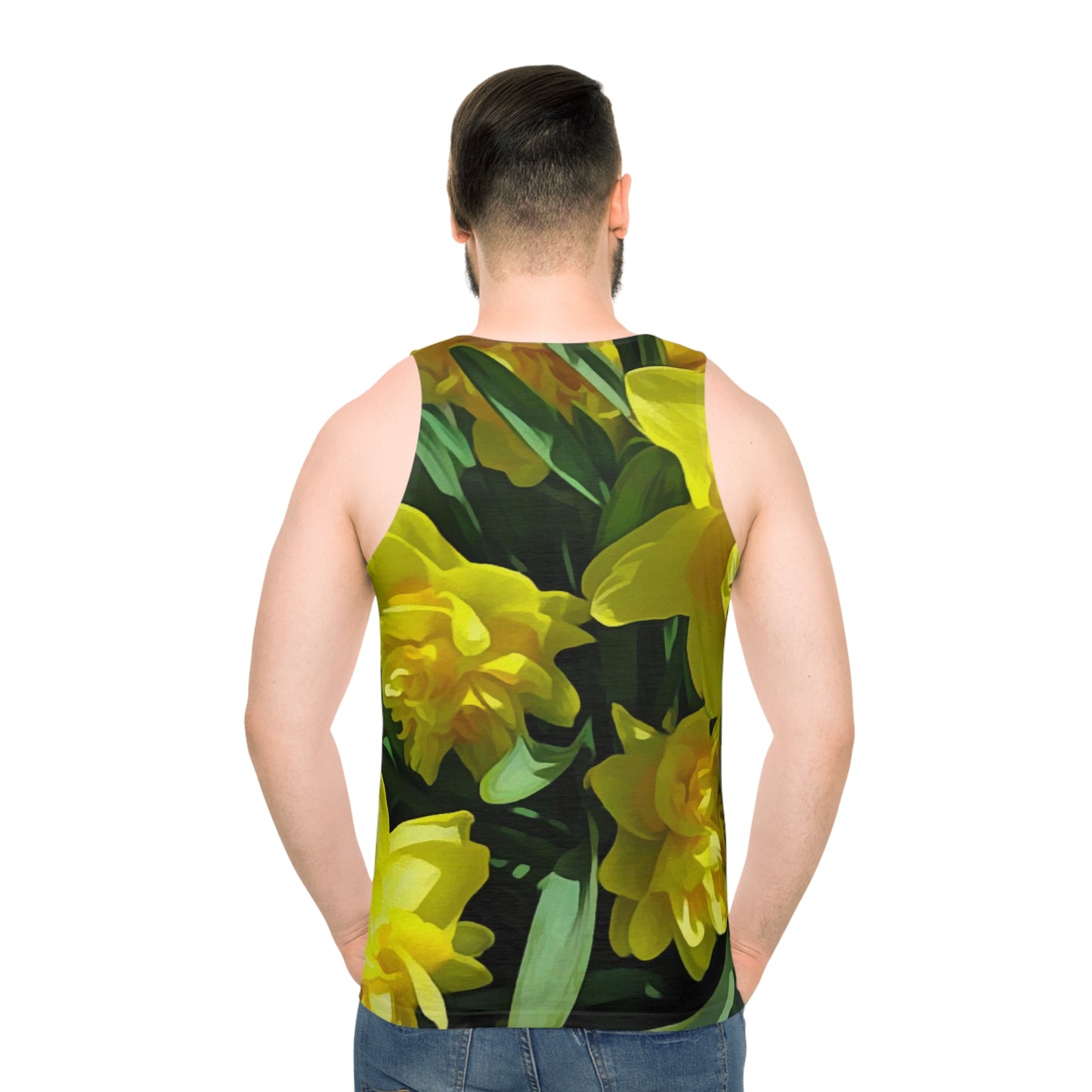 Bright Yellow Daffodils Unisex Tank Top (AOP)