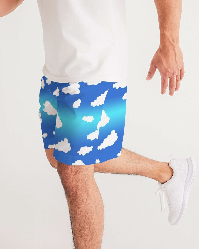 Clouds Pattern Men's All-Over Print Jogger Shorts