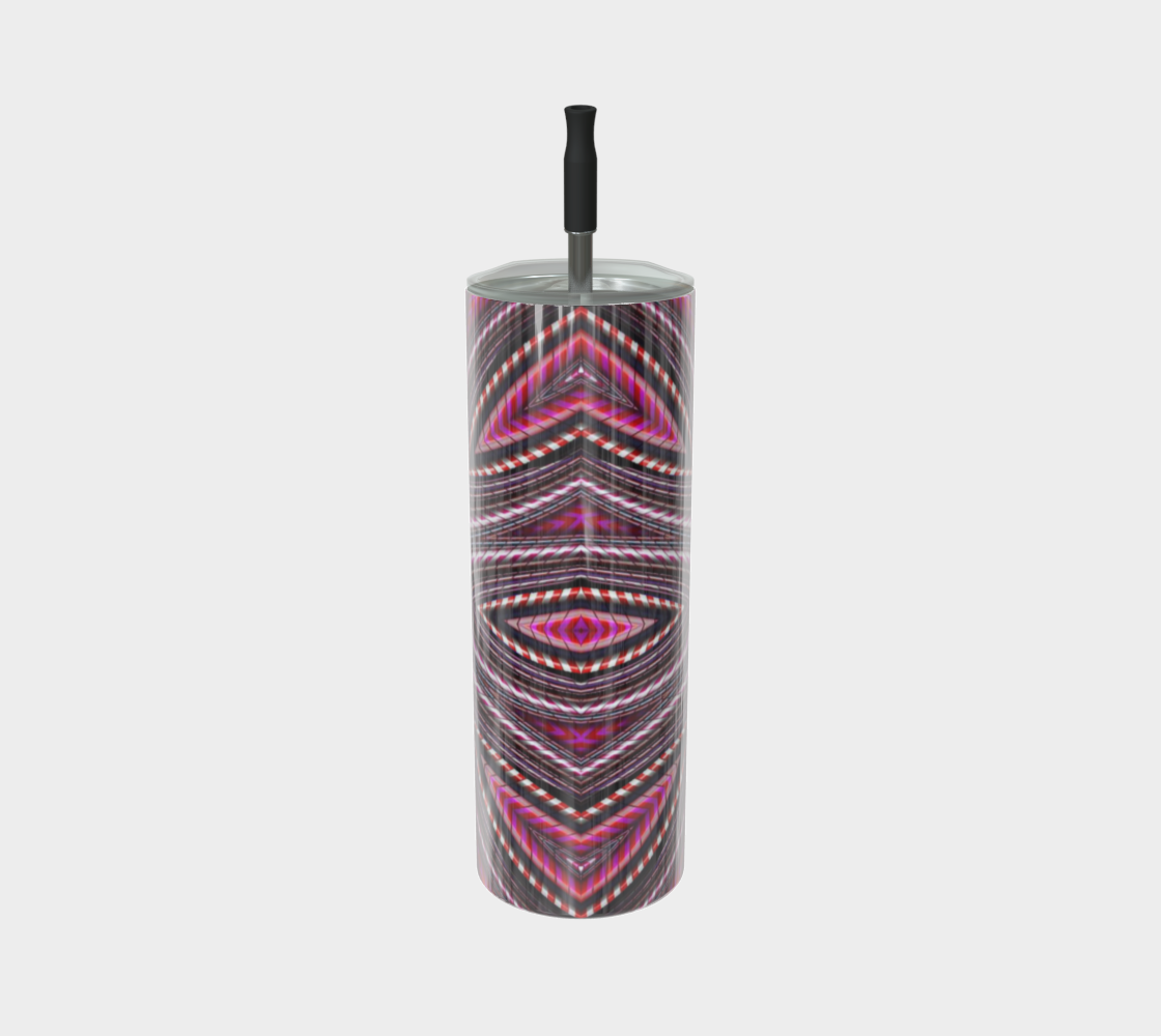 Candy Cane Kaleidoscope Stainless Steel Tumbler