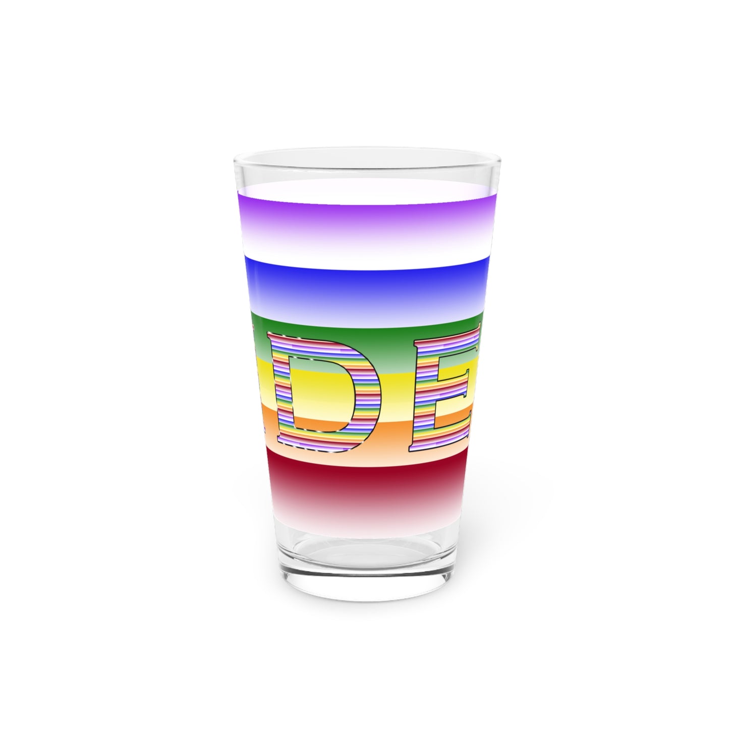 Pride Month LGBTQ Pint Glass, 16oz