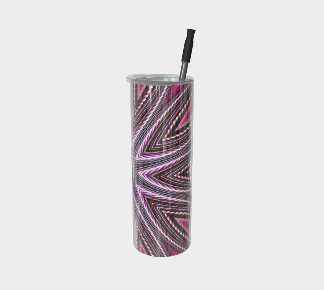 Candy Cane Kaleidoscope Stainless Steel Tumbler