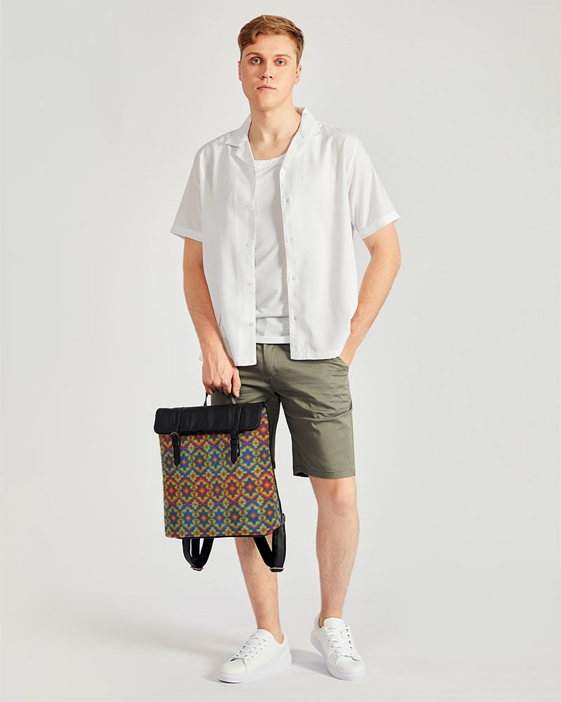 Carnival Kaleidoscope Casual Flap Backpack