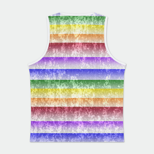 Pride Rainbow Mens Velvet Tank Top