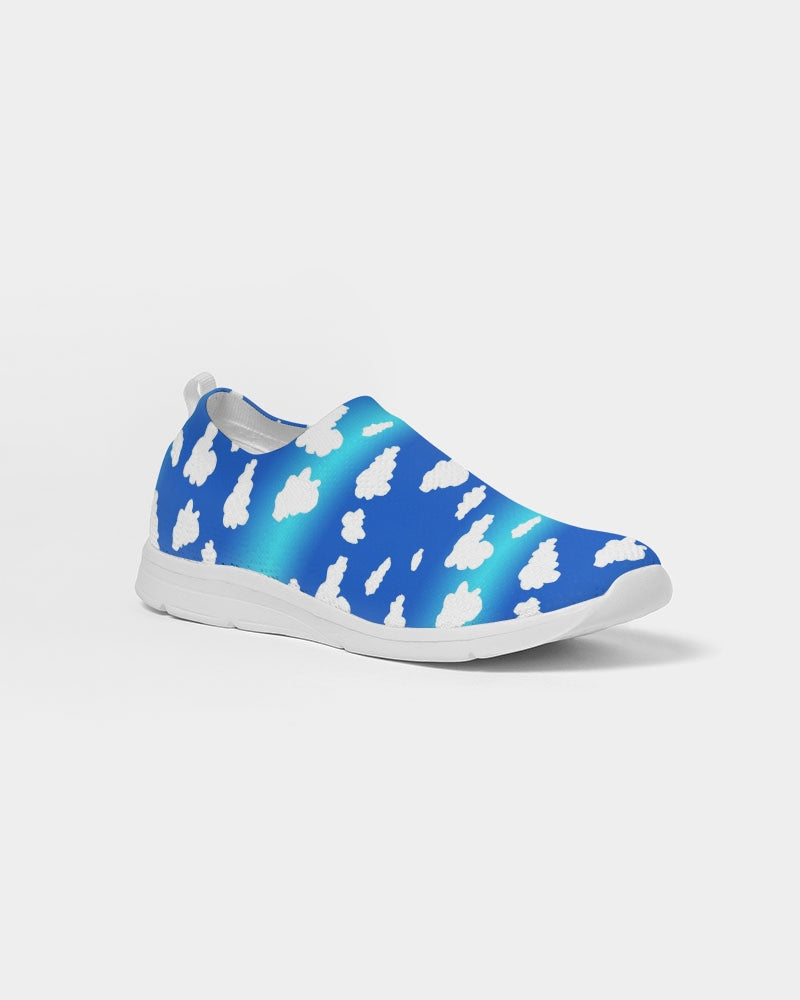 Clouds Pattern Women's Slip-On Flyknit Shoe