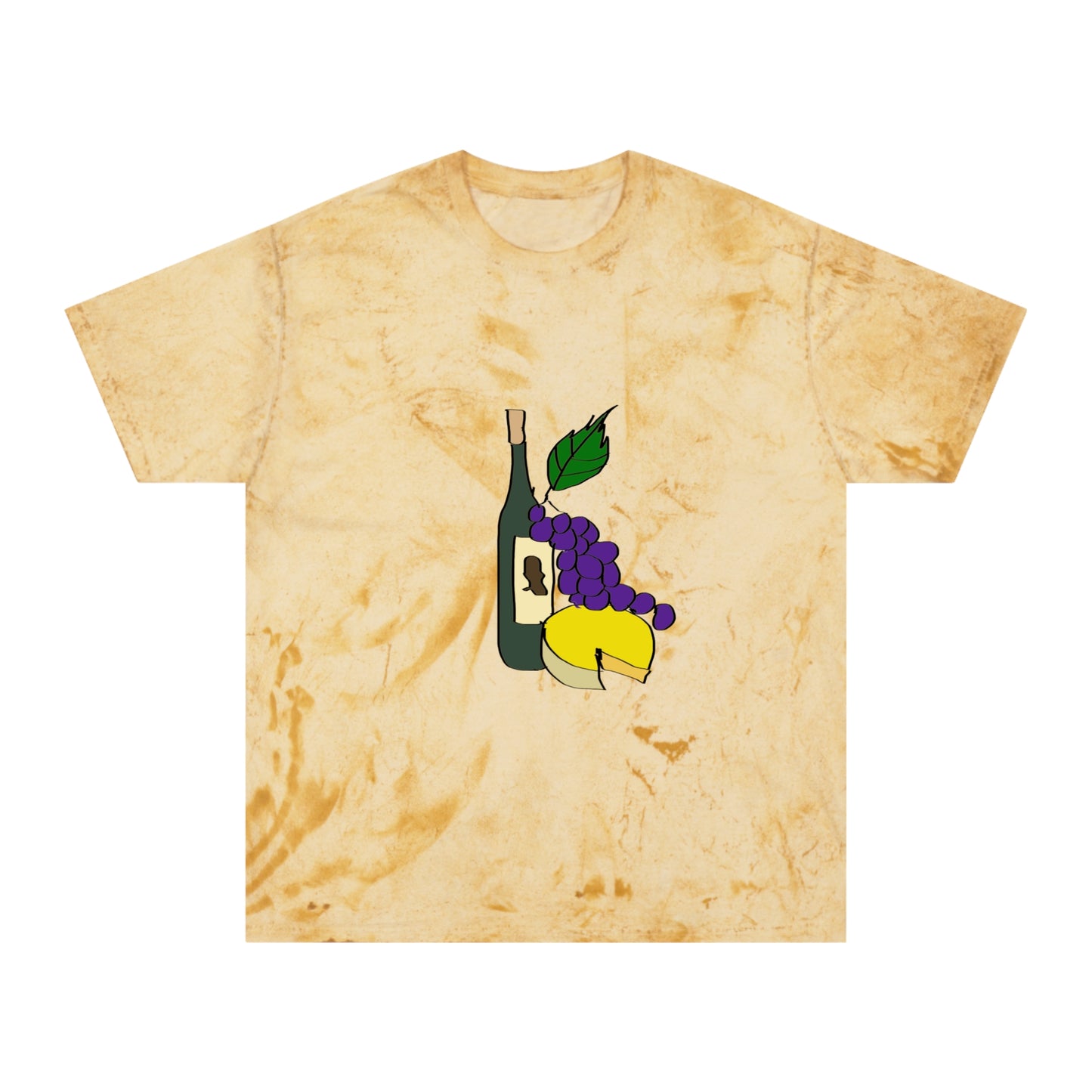 Wine and Cheese Unisex Color Blast T-Shirt