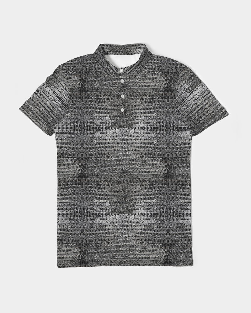 Chainmaille Men's All-Over Print Slim Fit Short Sleeve Polo