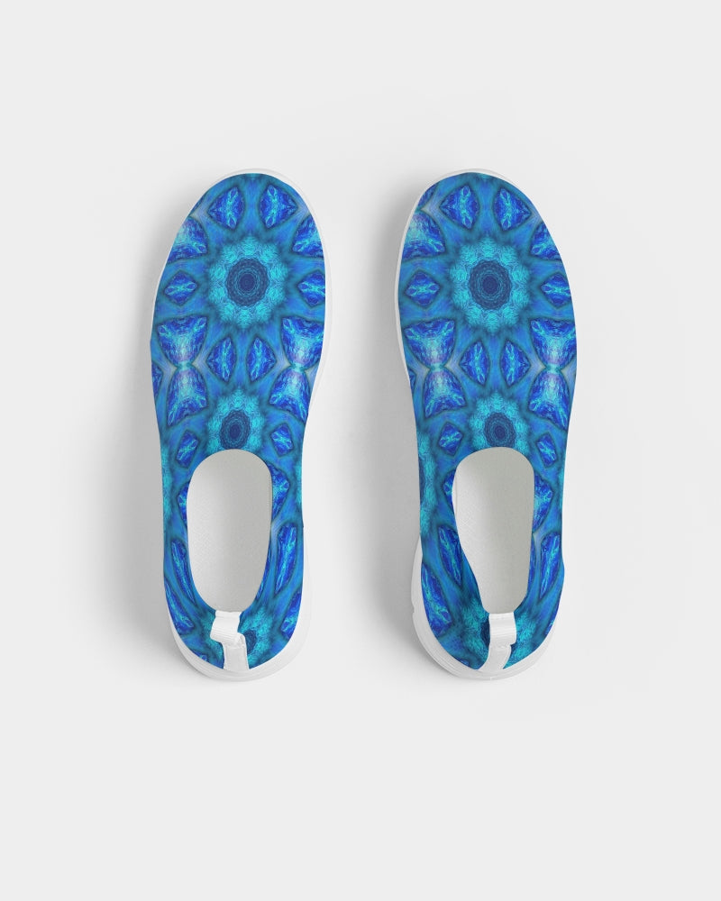 Blue Ocean Kaleidoscope Men's Slip-On Flyknit Shoe