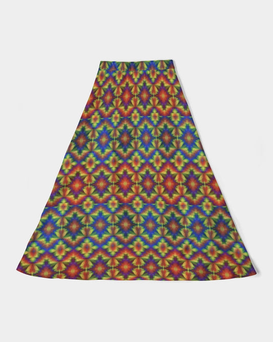 Carnival Kaleidoscope Women's All-Over Print A-Line Midi Skirt
