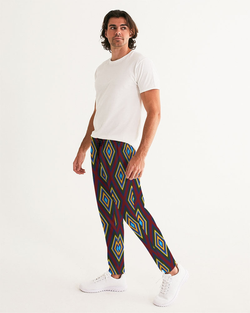 Colorful Diamonds Men's All-Over Print Joggers