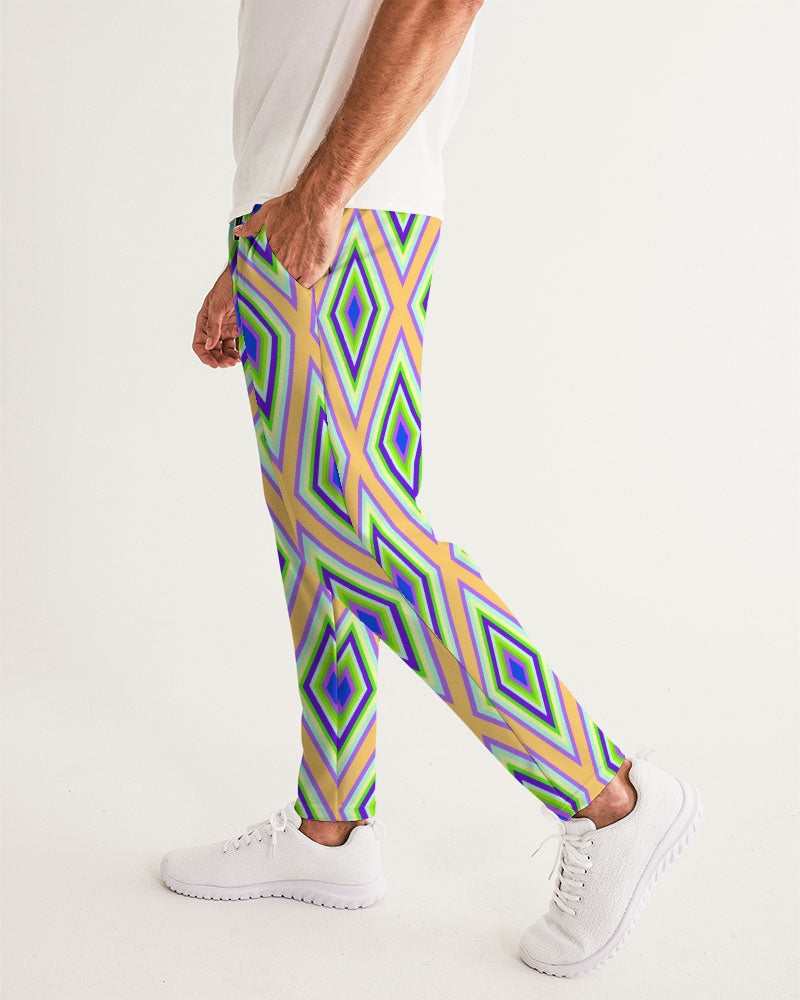 Colorful Diamonds Variation 1 Men's All-Over Print Joggers